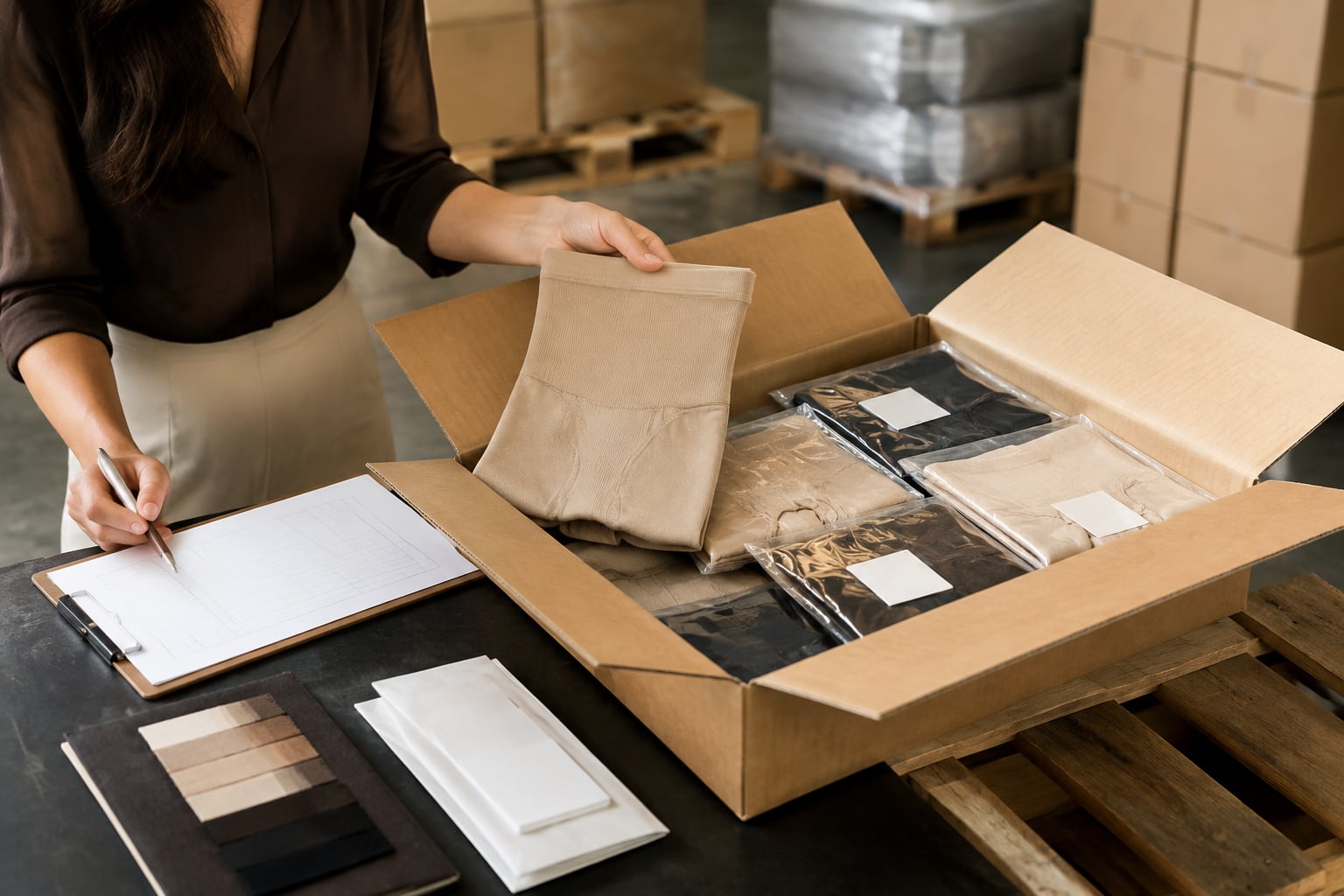 Shapewear sample development: van briefing tot referentiestaal