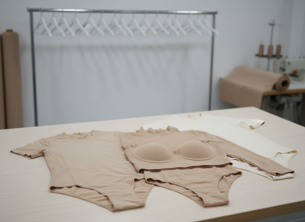 Fabrikant beige bodysuit shapewear OEM leverancier
