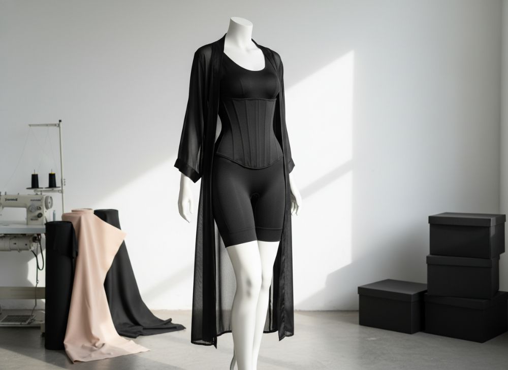 Zwarte Corset Shapewear Fabrikant OEM