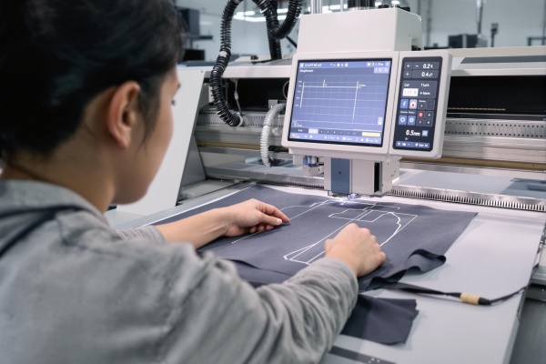 Digitaal aangestuurd snijden van elastische materialen voor shapewear
